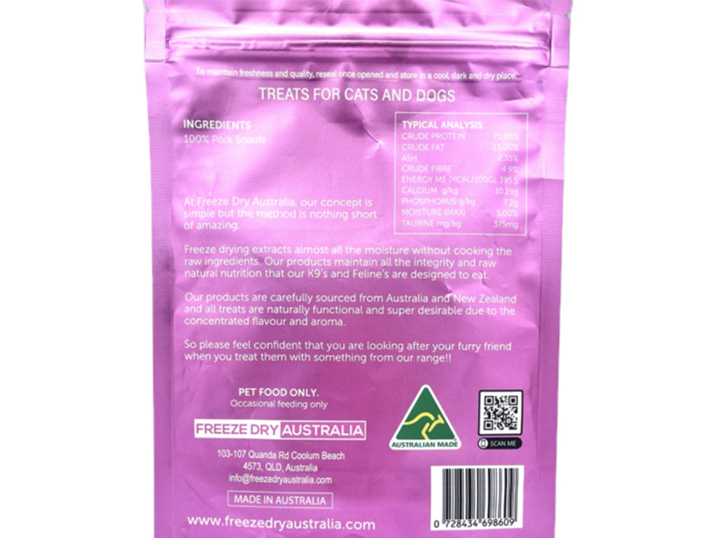 Freeze Dried Pig Snouts