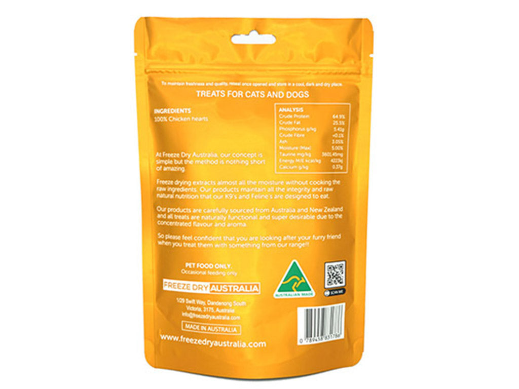 Freeze Dried Chicken Hearts Pet Treats