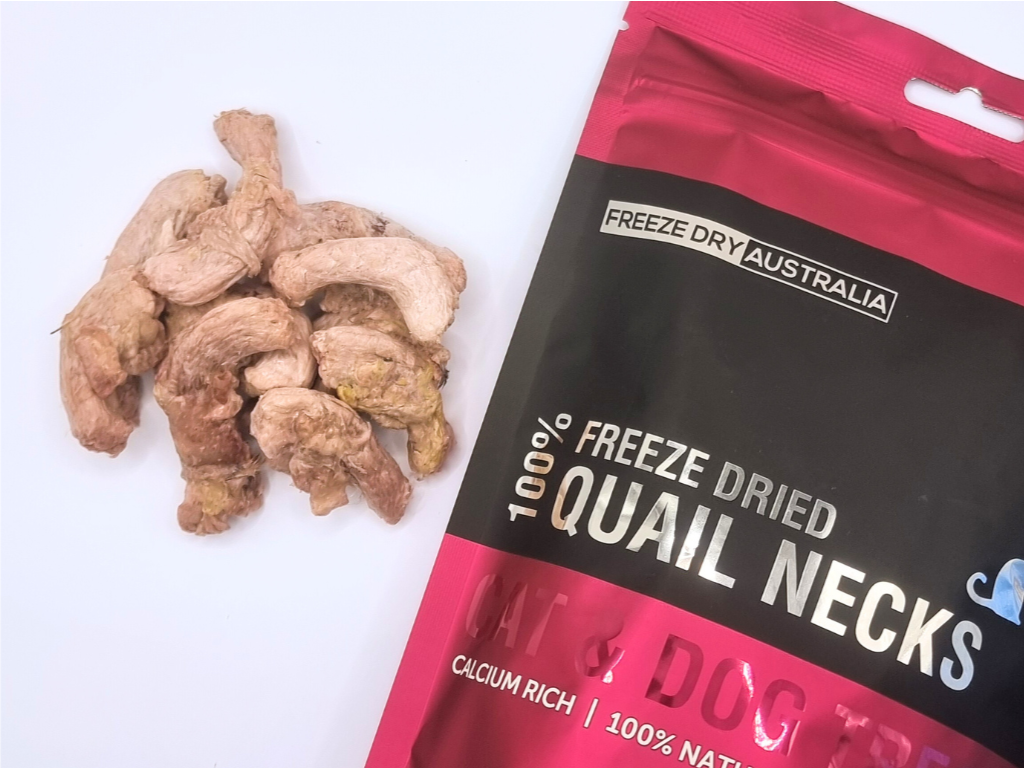 Freeze Dried Quail Necks
