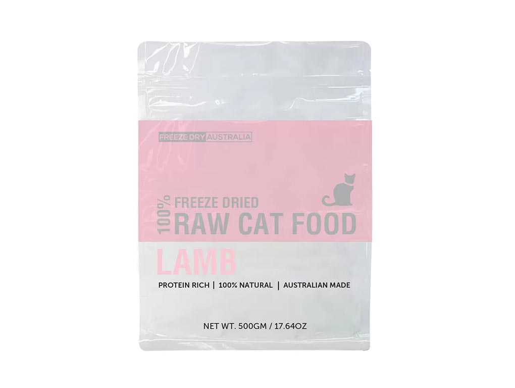 100% Raw Cat Food – Lamb 500gm