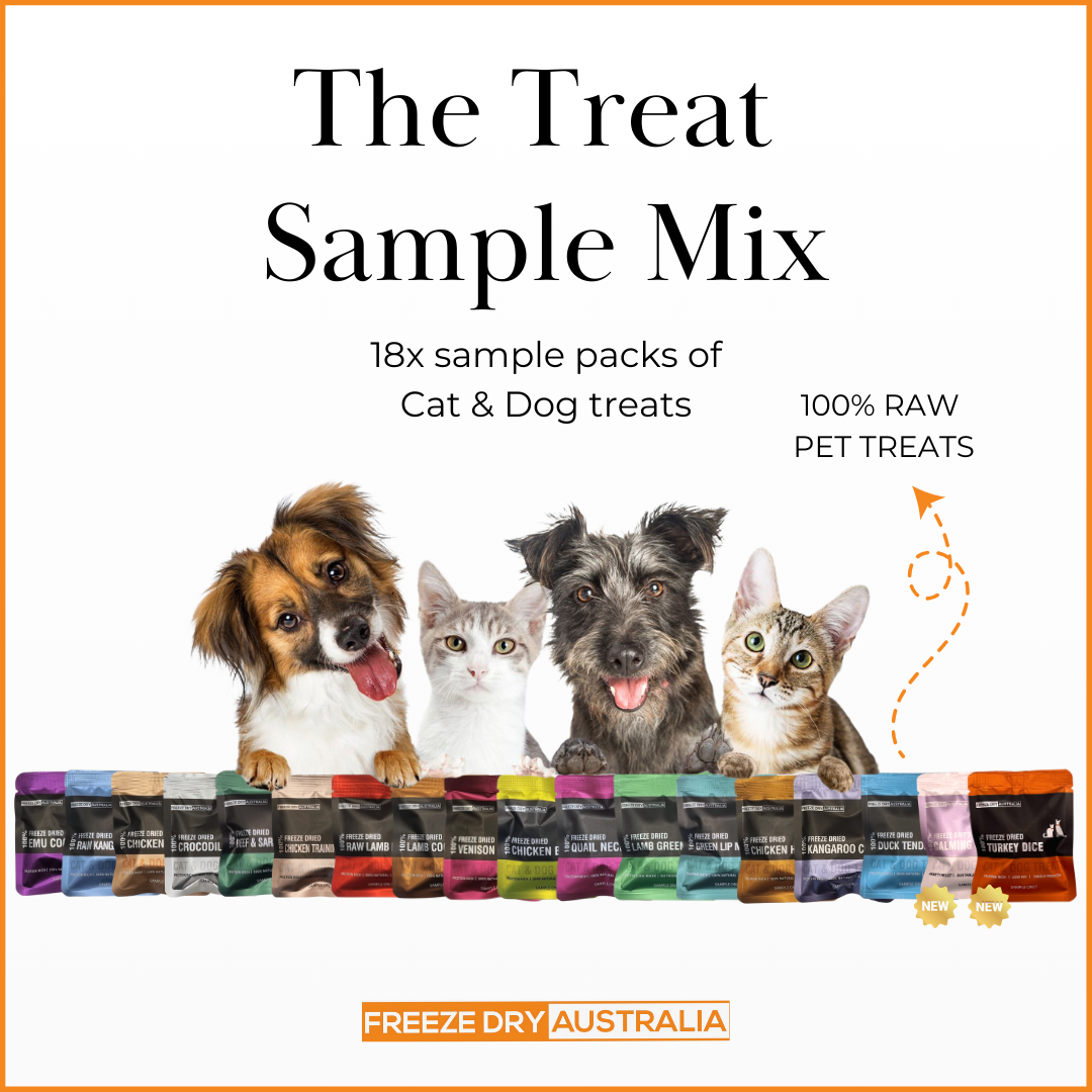 The Treat Sample Mix – 100% Raw Freeze Dried Pet Treats