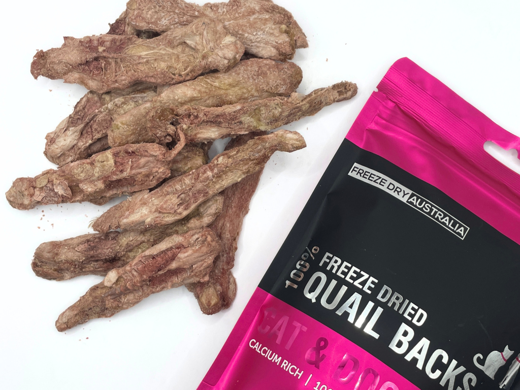 Freeze Dried Quail Backs Treats For Cats And Dogs