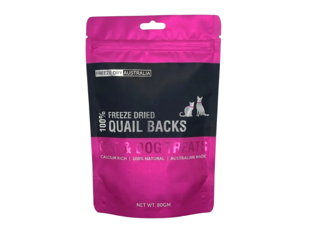 Freeze Dried Quail Backs Treats